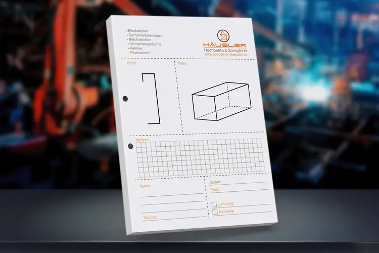 Spenglerei Häusler Riedering Aufmaßblöcke